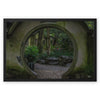 Peek into the Garden Framed Canvas