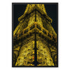 Eiffel Closeup Sideview Framed Canvas