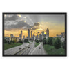 ATL Golden Skyline Framed Canvas