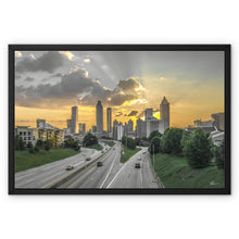  ATL Golden Skyline Framed Canvas