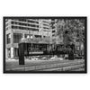 Poydras St. New Orleans B/W Framed Canvas