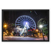 ATL Skyview Ferris Wheel - Blue Framed Canvas