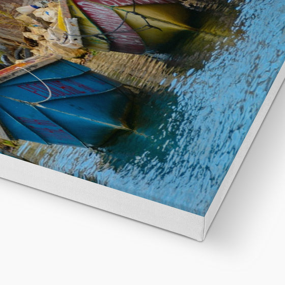 Black River Jamaica 3 Boats Canvas