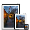 The London Eye & Carousel - Red Framed & Mounted Print