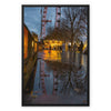 The London Eye & Carousel - Red Framed Canvas