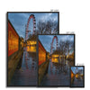 The London Eye & Carousel - Red Framed Canvas