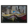 Black River Jamaica 2 Boats Framed Canvas