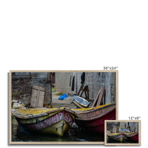 Black River Jamaica 2 Boats Framed Print
