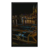 Amsterdam Water Taxis Framed Canvas