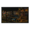 Amsterdam Water Taxis Framed Canvas